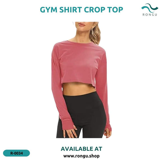 Gym Shirt Crop Top