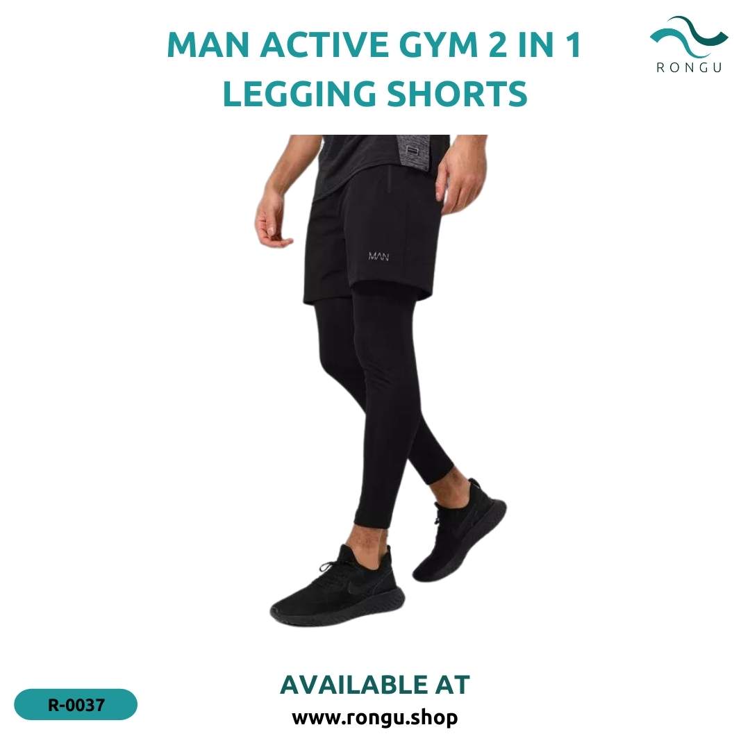 MAN Active Gym 2-In-1 Legging Shorts