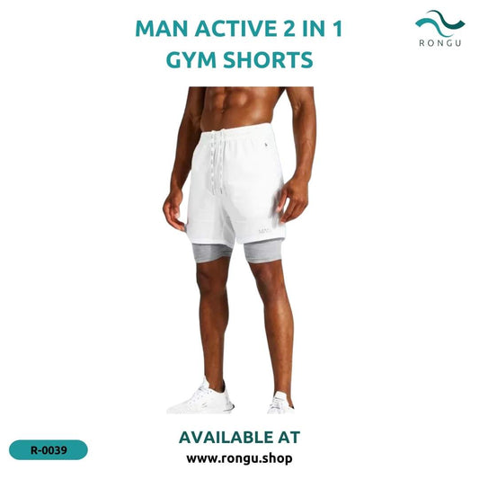 MAN Active Gym Lightweight 2-In-1 Legging Shorts