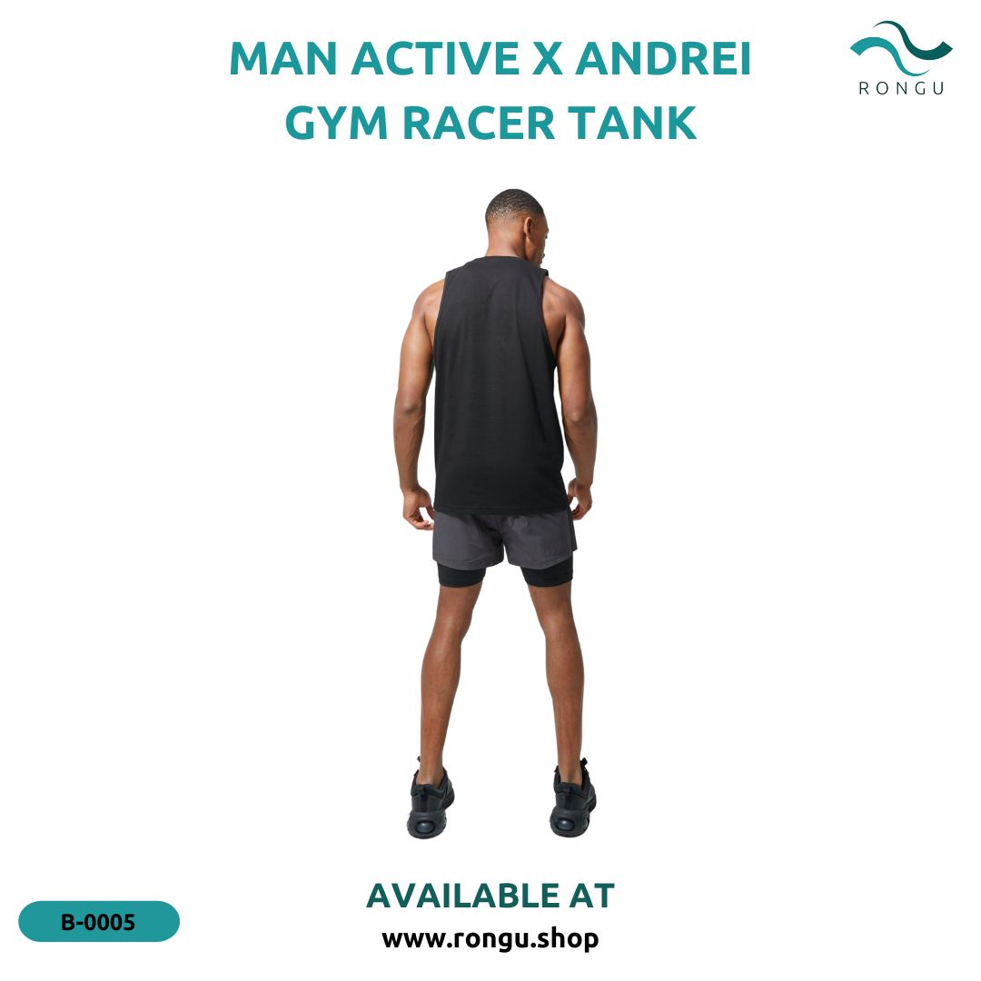 MAN ACTIVE X ANDREI GYM RACER TANK