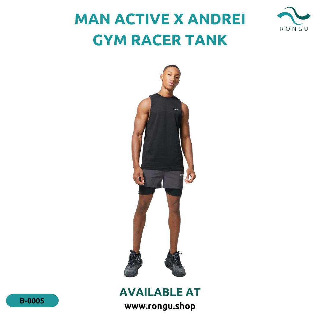 MAN ACTIVE X ANDREI GYM RACER TANK