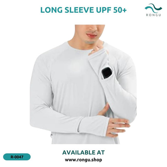 Men Long Sleeve Rash Guard UPF 50+