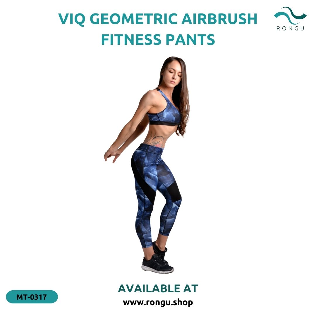 ViQ Geometric Airbrush Fitness Pants