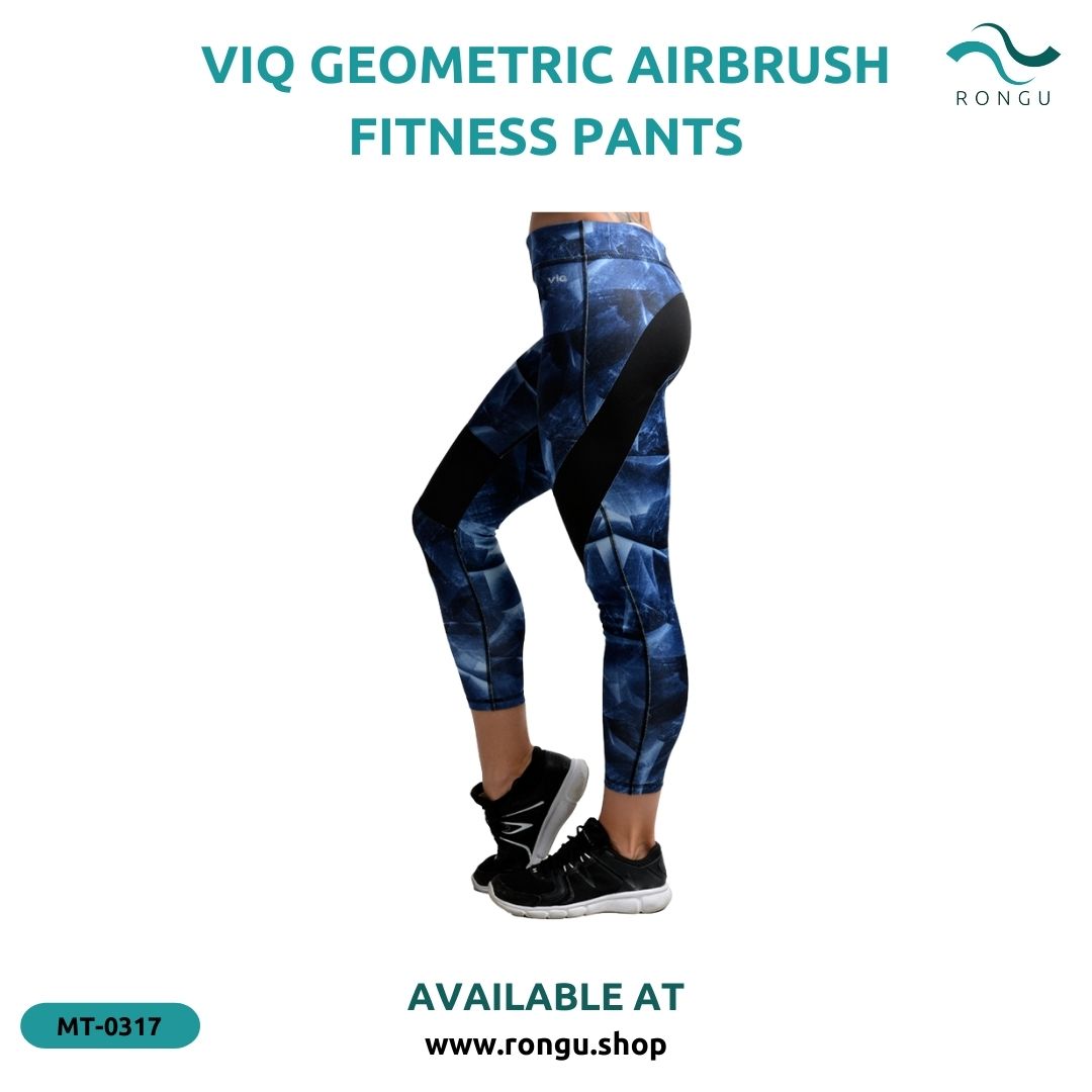 ViQ Geometric Airbrush Fitness Pants