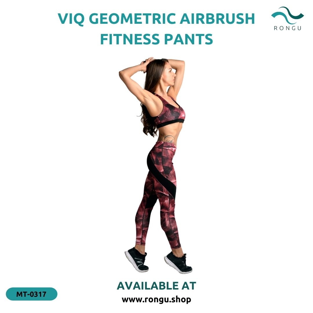 ViQ Geometric Airbrush Fitness Pants