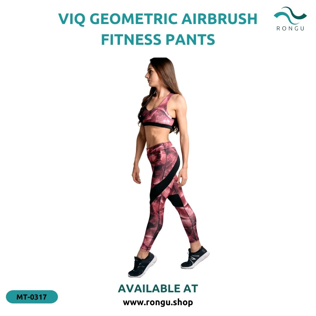 ViQ Geometric Airbrush Fitness Pants