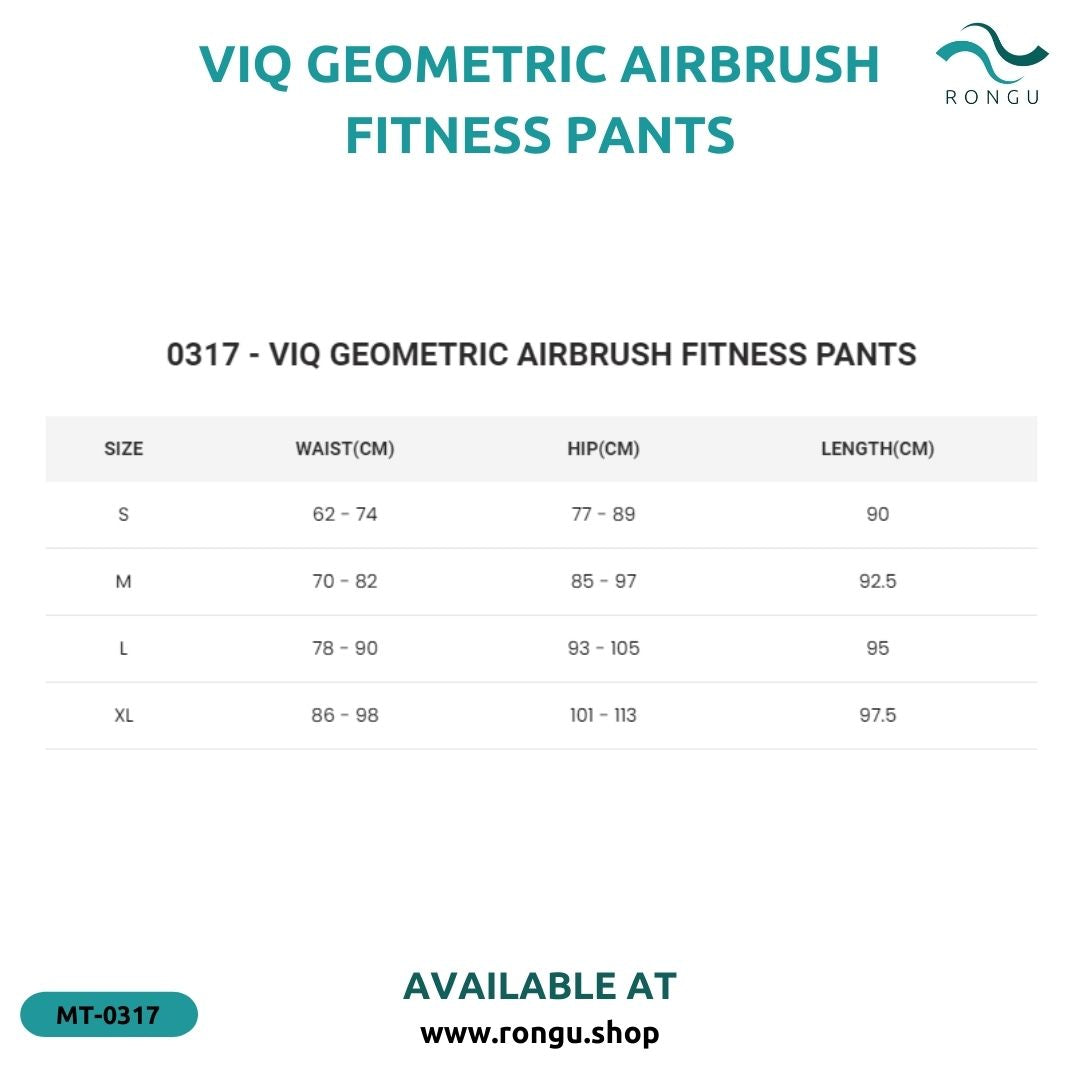 ViQ Geometric Airbrush Fitness Pants